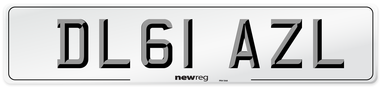 DL61 AZL Number Plate from New Reg